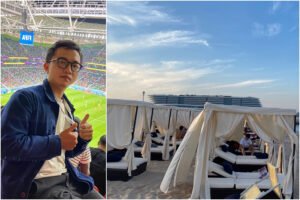 Chàng trai chi gần 200 triệu đồng đi Qatar ngủ lều, ăn cơm tự nấu, xem World Cup