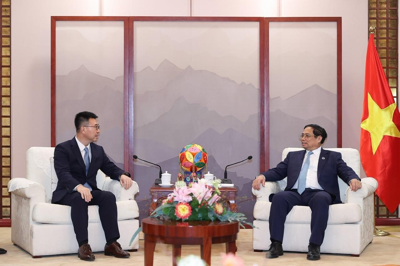 Thủ tướng Phạm Minh Chính tiếp ông Simon Lin, Chủ tịch Khu vực Châu Á Thái Bình Dương của Tập đoàn công nghệ Huawei