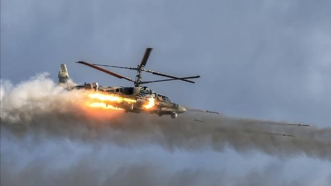 Trực thăng Ka-52 của Nga khai hỏa