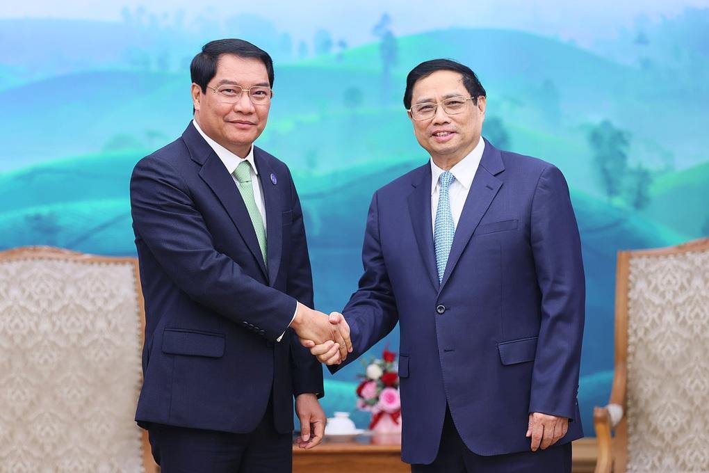 Thủ tướng Phạm Minh Chính tiếp Đô trưởng Vientiane (Lào) Atsaphangthong Siphandone